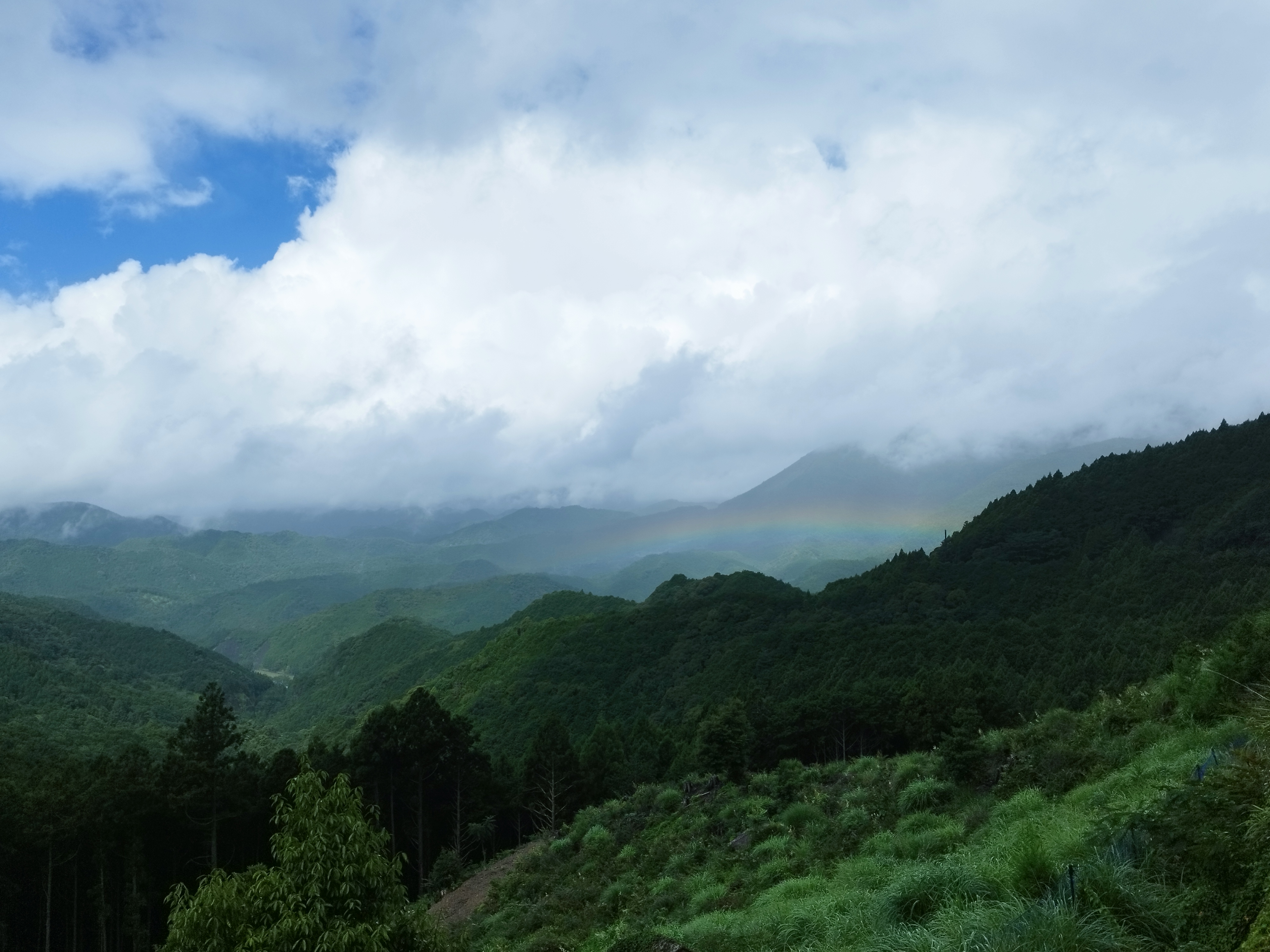 熊野の山脈の絶景